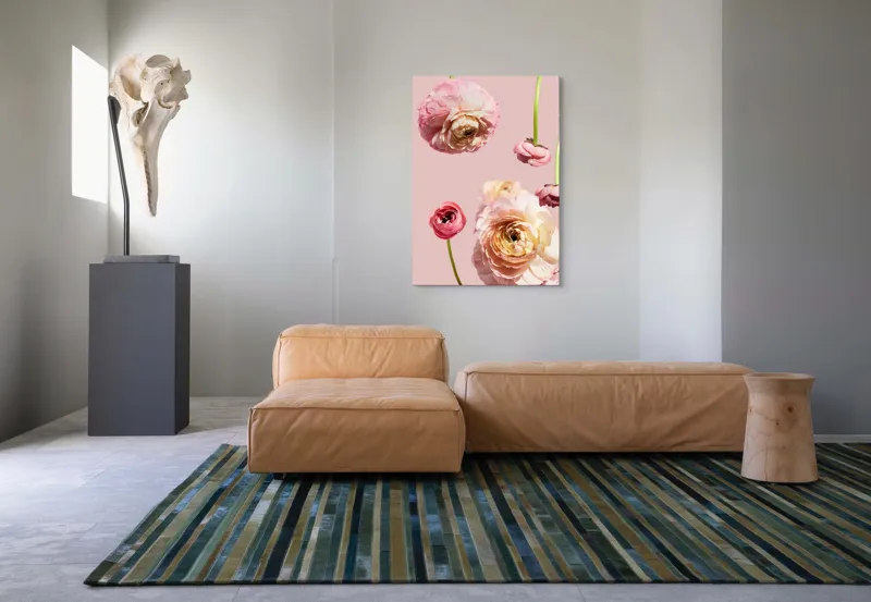 Tablou Canvas, "Splendoarea florilor de ranunculus pastelat", 70 x 100 cm – poza 7