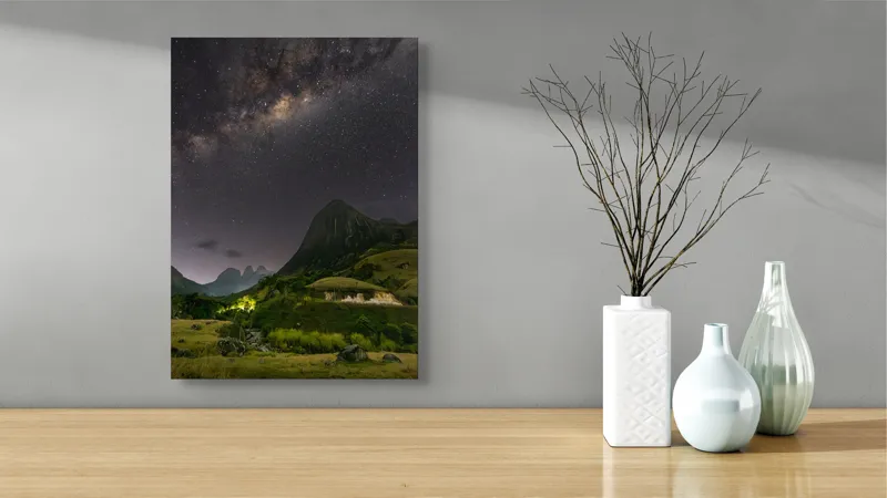 Tablou Canvas, "Luminile tainice ale universului umbrit", 39 x 54 cm – poza 4