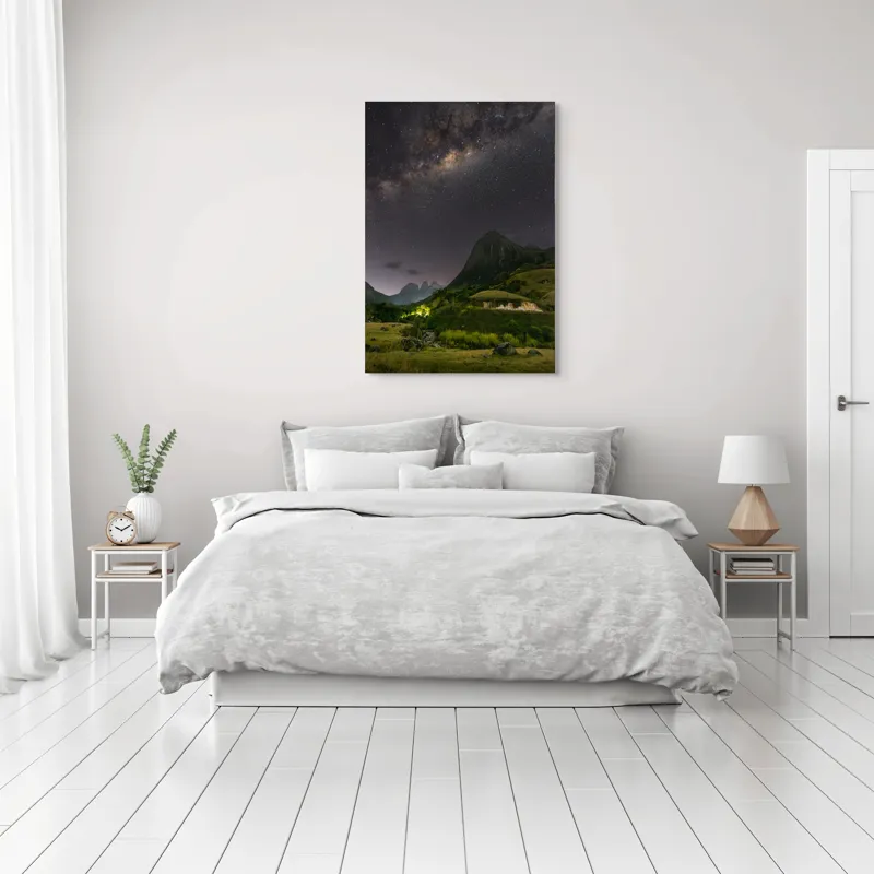 Tablou Canvas, "Luminile tainice ale universului umbrit", 70 x 100 cm – poza 3