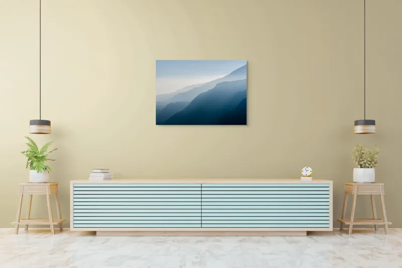 Tablou Canvas, "Umbrele Măreției Munților Pătrunzători", 100 x 70 cm – poza 4