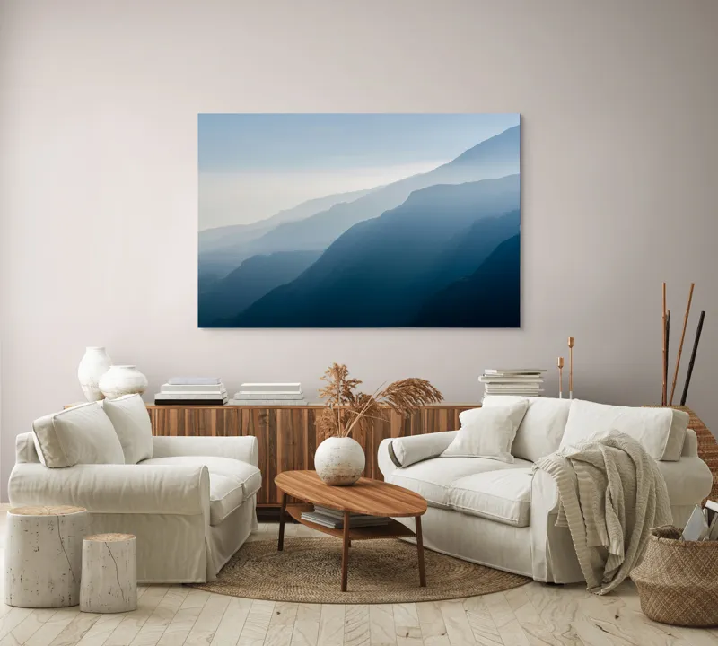 Tablou Canvas, "Umbrele Măreției Munților Pătrunzători", 150 x 100 cm – poza 3
