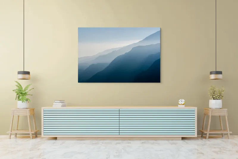 Tablou Canvas, "Umbrele Măreției Munților Pătrunzători", 150 x 100 cm – poza 6