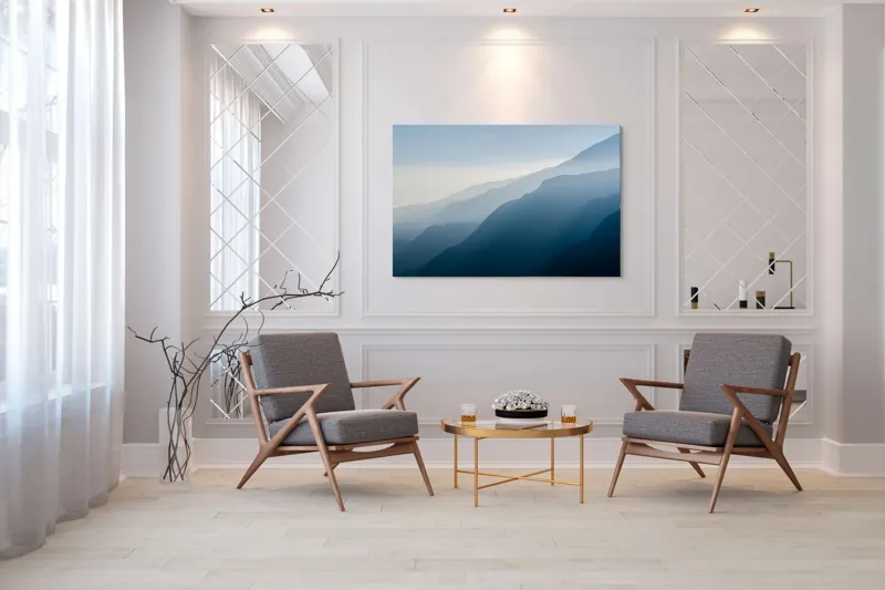 Tablou Canvas, "Umbrele Măreției Munților Pătrunzători", 150 x 100 cm – poza 7