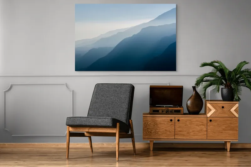 Tablou Canvas, "Umbrele Măreției Munților Pătrunzători", 150 x 100 cm – poza 8