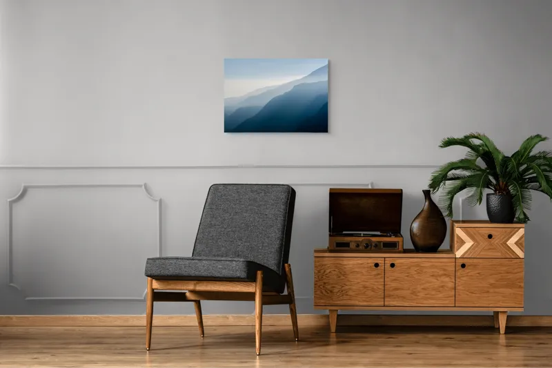 Tablou Canvas, "Umbrele Măreției Munților Pătrunzători", 70 x 50 cm – poza 4