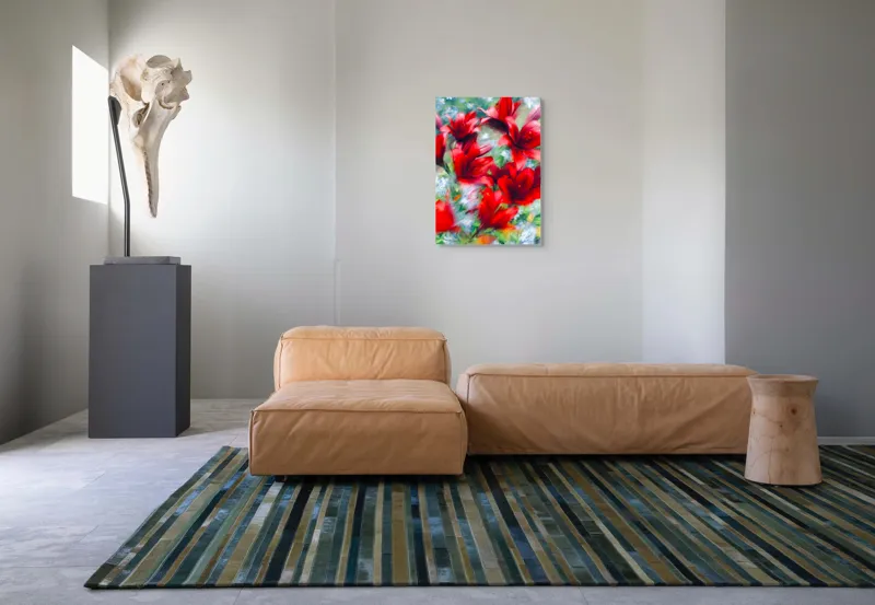 Tablou Canvas, "Armonia dansului floral vibrant", 50 x 70 cm – poza 7