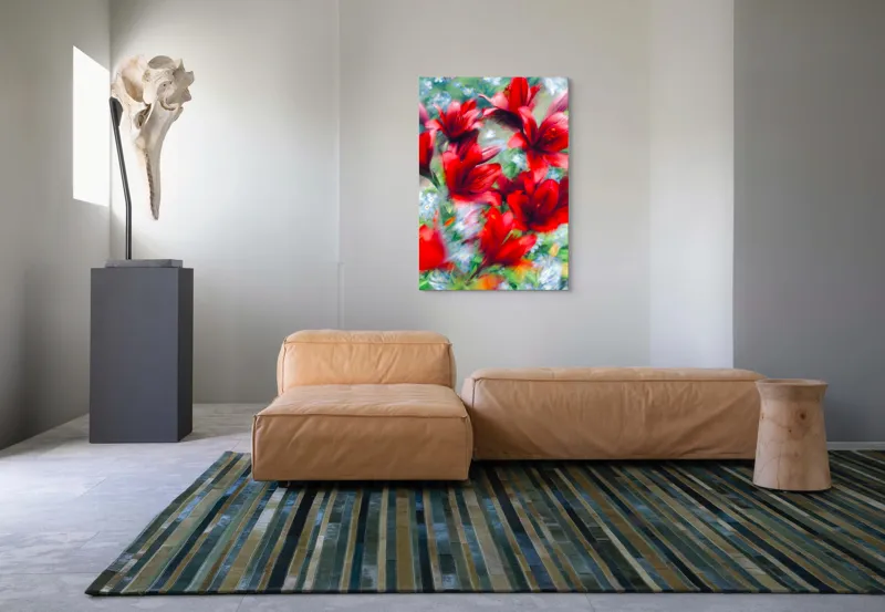 Tablou Canvas, "Armonia dansului floral vibrant", 70 x 100 cm – poza 7