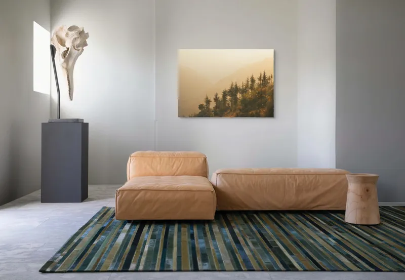 Tablou Canvas, "Respirația lină a dimineții aurii", 100 x 70 cm – poza 7