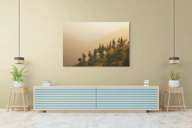Tablou Canvas, "Respirația lină a dimineții aurii", 150 x 100 cm – poza 6