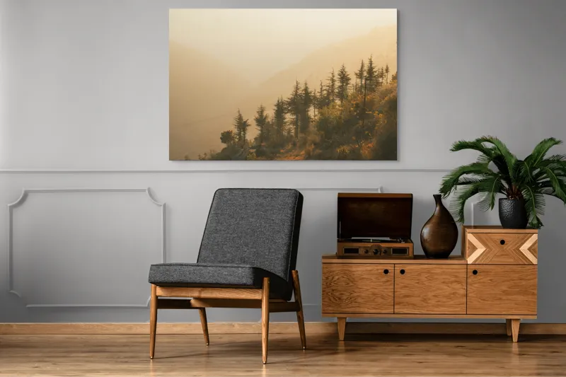 Tablou Canvas, "Respirația lină a dimineții aurii", 150 x 100 cm – poza 8