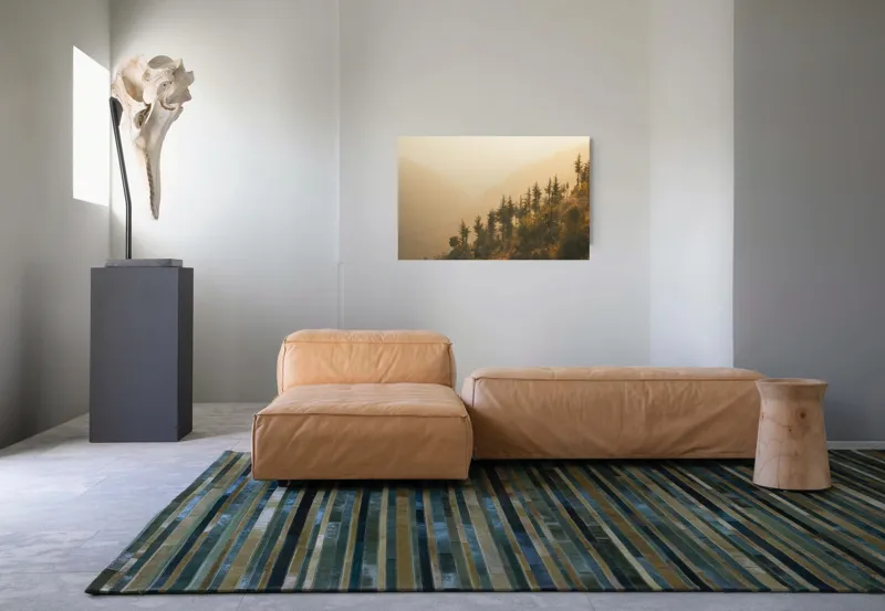 Tablou Canvas, "Respirația lină a dimineții aurii", 90 x 50 cm – poza 8