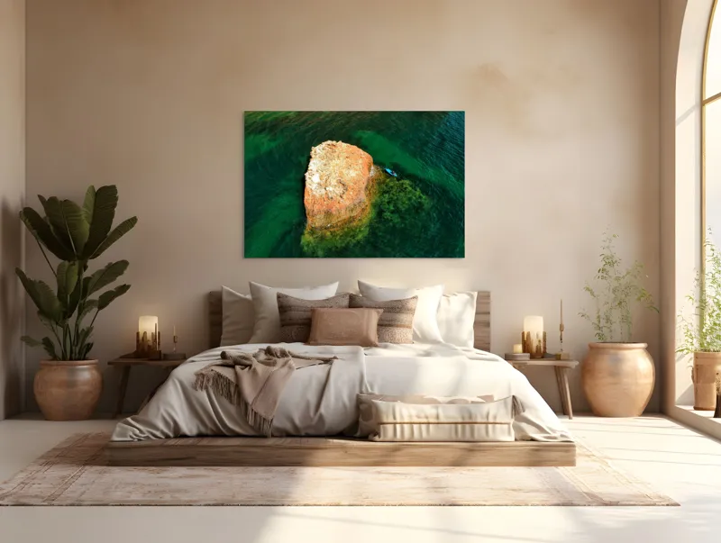 Tablou Canvas, "Insula Arămie în Marea de Smarald", 150 x 100 cm – poza 4