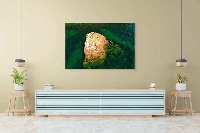 Tablou Canvas, "Insula Arămie în Marea de Smarald", 150 x 100 cm – poza 6