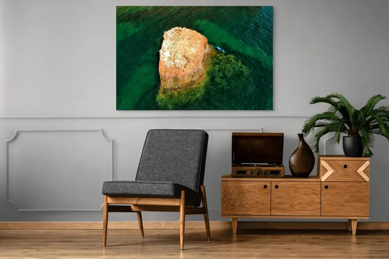 Tablou Canvas, "Insula Arămie în Marea de Smarald", 150 x 100 cm – poza 8