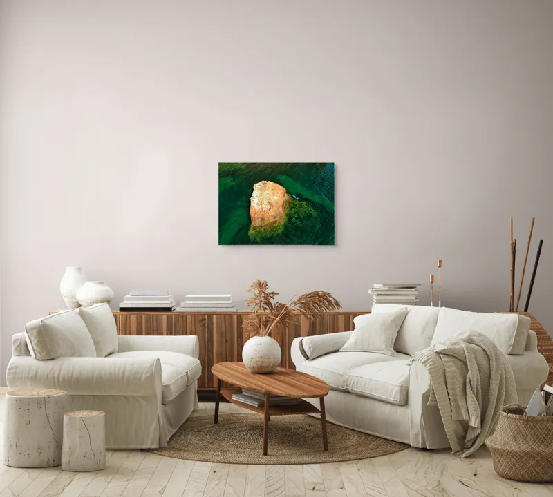 Tablou Canvas, "Insula Arămie în Marea de Smarald", 70 x 50 cm – poza 6