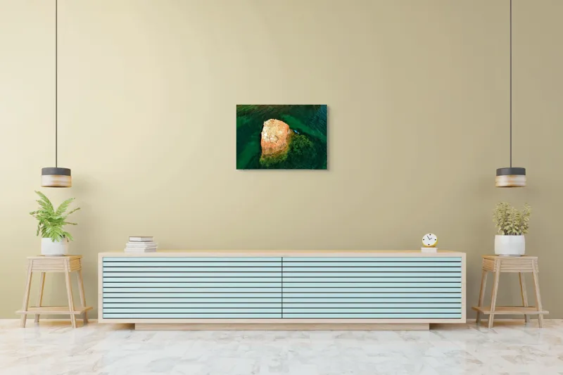 Tablou Canvas, "Insula Arămie în Marea de Smarald", 70 x 50 cm – poza 7