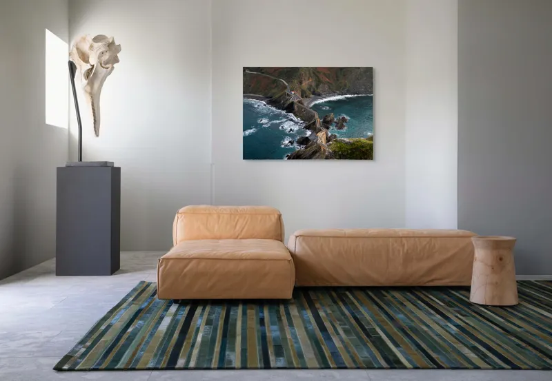 Tablou Canvas, "Drumul șerpuitor spre oceanul nesfârșit", 100 x 70 cm – poza 7