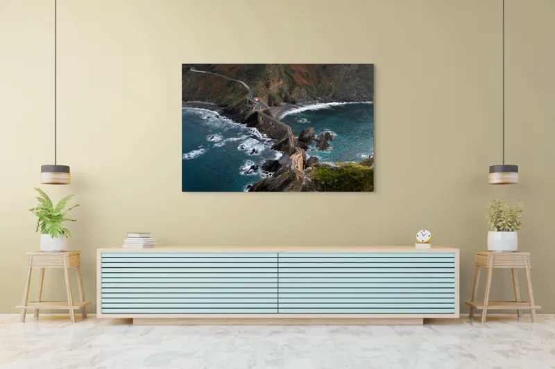 Tablou Canvas, "Drumul șerpuitor spre oceanul nesfârșit", 150 x 100 cm – poza 6