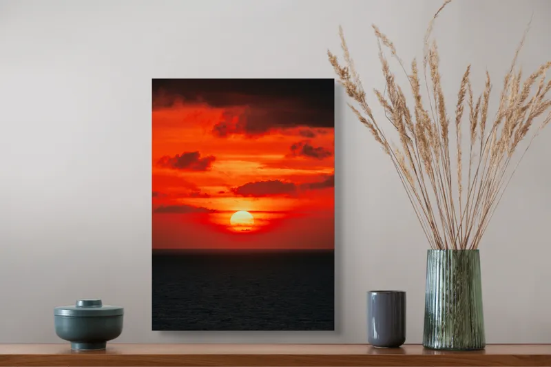 Tablou Canvas, "Soare apus în oceanul roșu", 39 x 54 cm – poza 3
