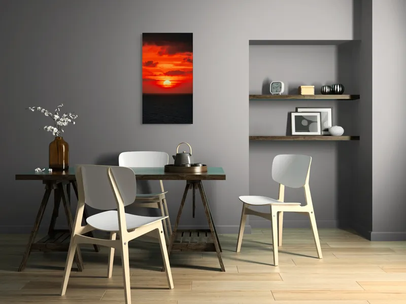Tablou Canvas, "Soare apus în oceanul roșu", 50 x 90 cm – poza 4