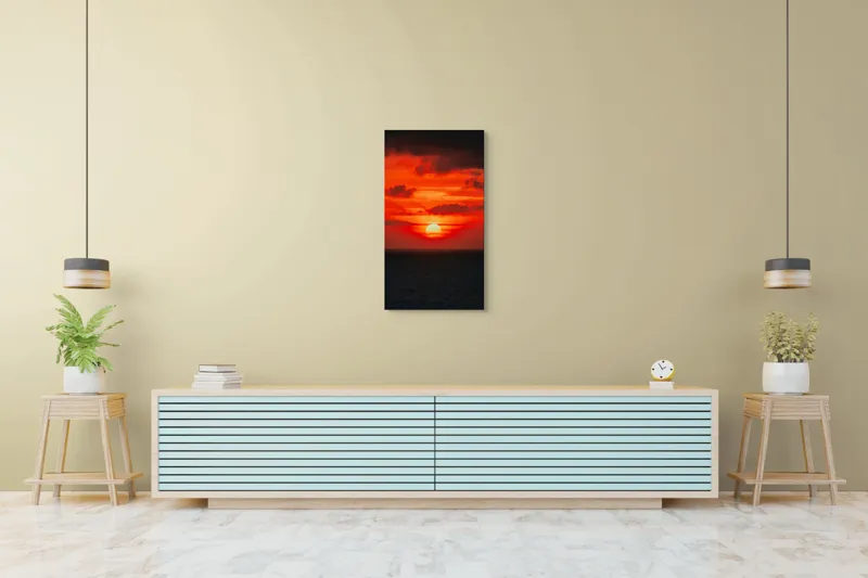Tablou Canvas, "Soare apus în oceanul roșu", 50 x 90 cm – poza 6