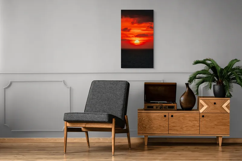 Tablou Canvas, "Soare apus în oceanul roșu", 50 x 90 cm – poza 8