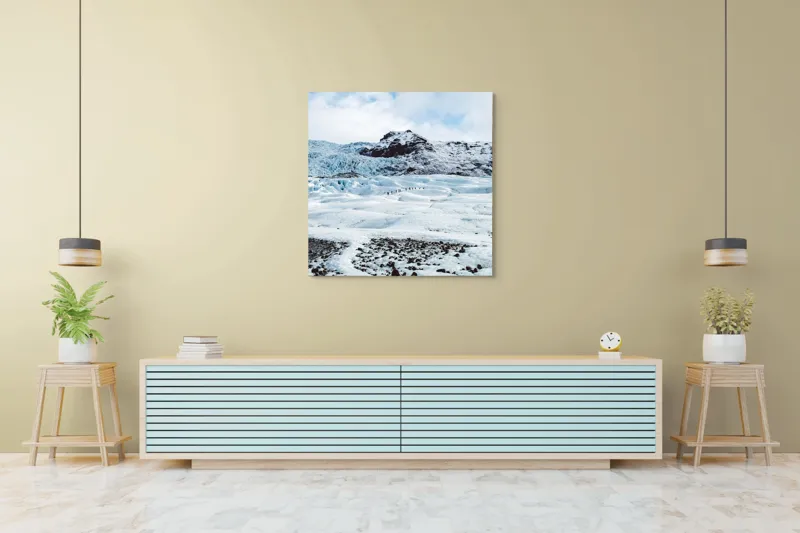 Tablou Canvas, "Călătorie prin regatul înghețat al timpului", 100 x 100 cm – poza 5