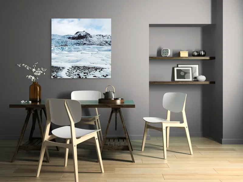 Tablou Canvas, "Călătorie prin regatul înghețat al timpului", 100 x 100 cm – poza 6