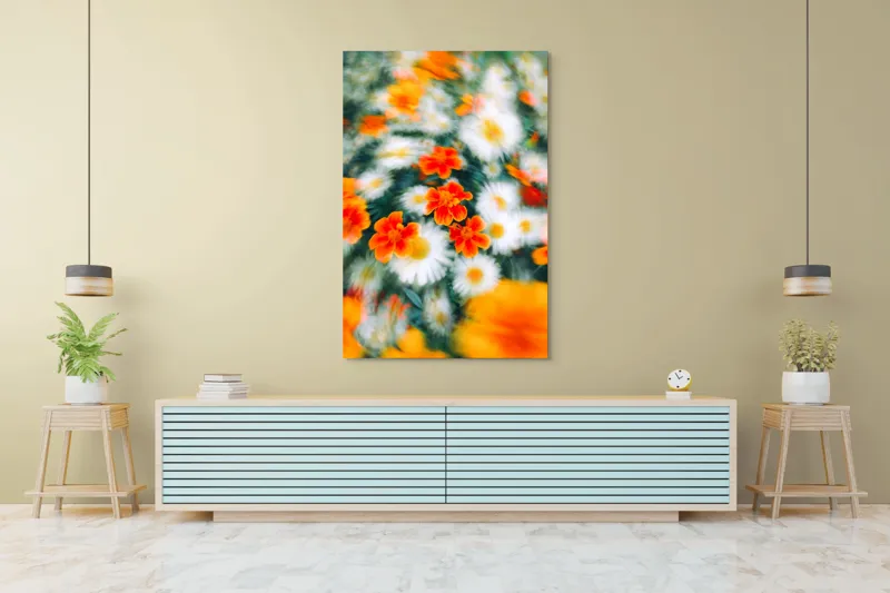 Tablou Canvas, "Vârtejul Vifor Floristic al Verii", 100 x 150 cm – poza 4