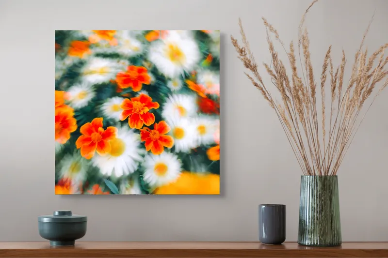 Tablou Canvas, "Vârtejul Vifor Floristic al Verii", 50 x 50 cm – poza 4