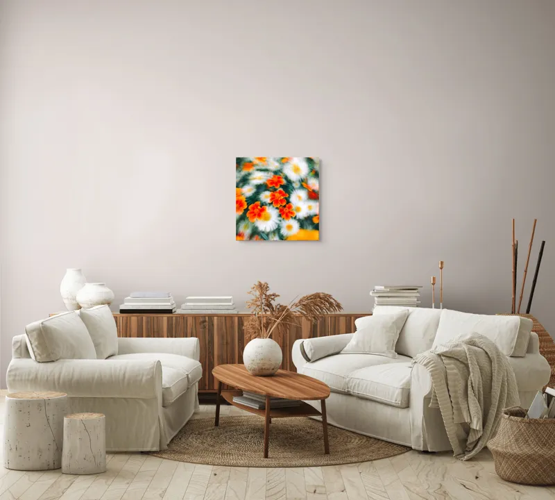 Tablou Canvas, "Vârtejul Vifor Floristic al Verii", 50 x 50 cm – poza 7