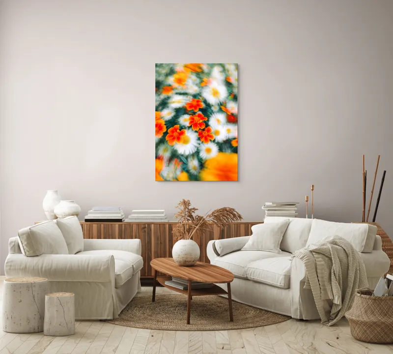 Tablou Canvas, "Vârtejul Vifor Floristic al Verii", 70 x 100 cm – poza 4