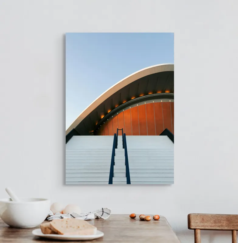 Tablou Canvas, "Armonia formelor în ascensiune arhitecturală", 50 x 70 cm – poza 3