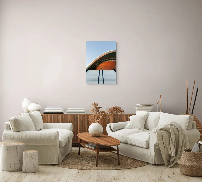 Tablou Canvas, "Armonia formelor în ascensiune arhitecturală", 50 x 70 cm – poza 4