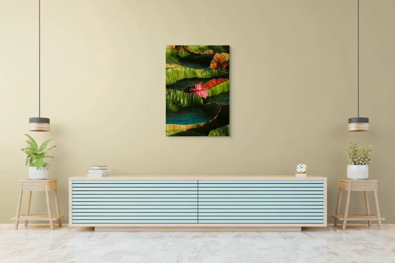 Tablou Canvas Floral cu Flori din Inima Apei, 70 x 100 cm – poza 5