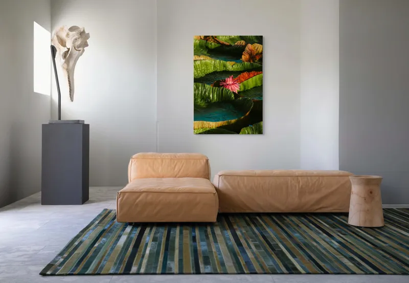 Tablou Canvas Floral cu Flori din Inima Apei, 70 x 100 cm – poza 7