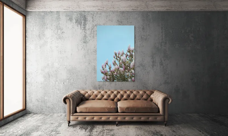 Tablou Canvas, "Muguri de magnolie sub cer senin", 100 x 150 cm – poza 6