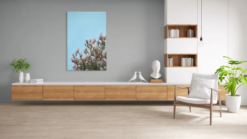 Tablou Canvas, "Muguri de magnolie sub cer senin", 100 x 150 cm – poza 8