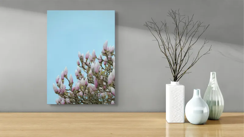 Tablou Canvas, "Muguri de magnolie sub cer senin", 39 x 54 cm – poza 4