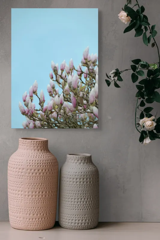 Tablou Canvas, "Muguri de magnolie sub cer senin", 39 x 54 cm – poza 6