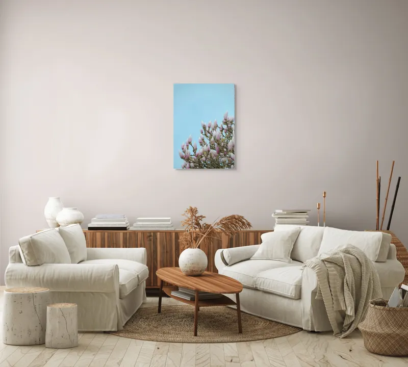 Tablou Canvas, "Muguri de magnolie sub cer senin", 50 x 70 cm – poza 4