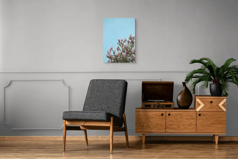 Tablou Canvas, "Muguri de magnolie sub cer senin", 50 x 70 cm – poza 8