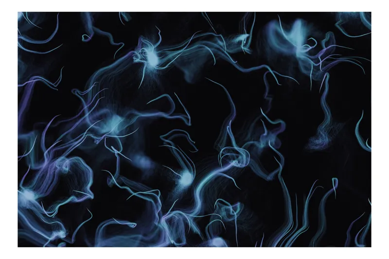 Tablou Canvas Artizanal, Tema Luminiscentă, 150 x 100 cm