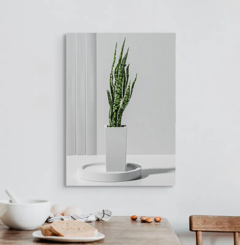 Tablou Canvas Minimalist Nordic Verde și Alb, 50 x 70 cm – poza 3