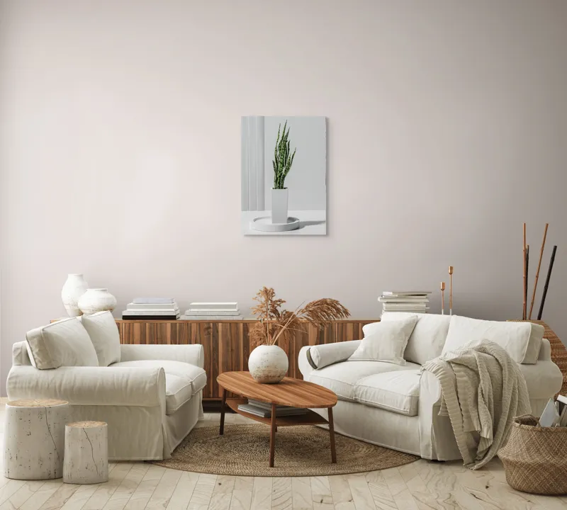 Tablou Canvas Minimalist Nordic Verde și Alb, 50 x 70 cm – poza 4