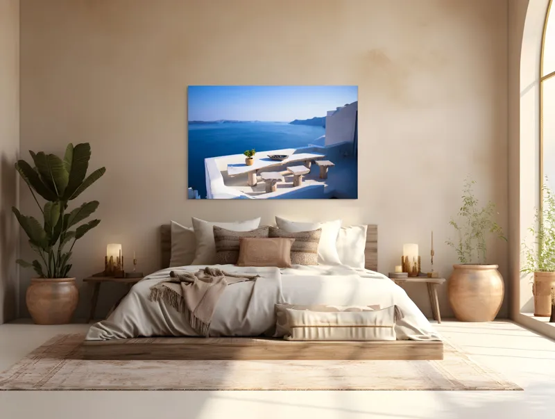 Tablou Canvas, Priveliște la Marea Egee, , Decorativ, 150 x 100 cm – poza 4