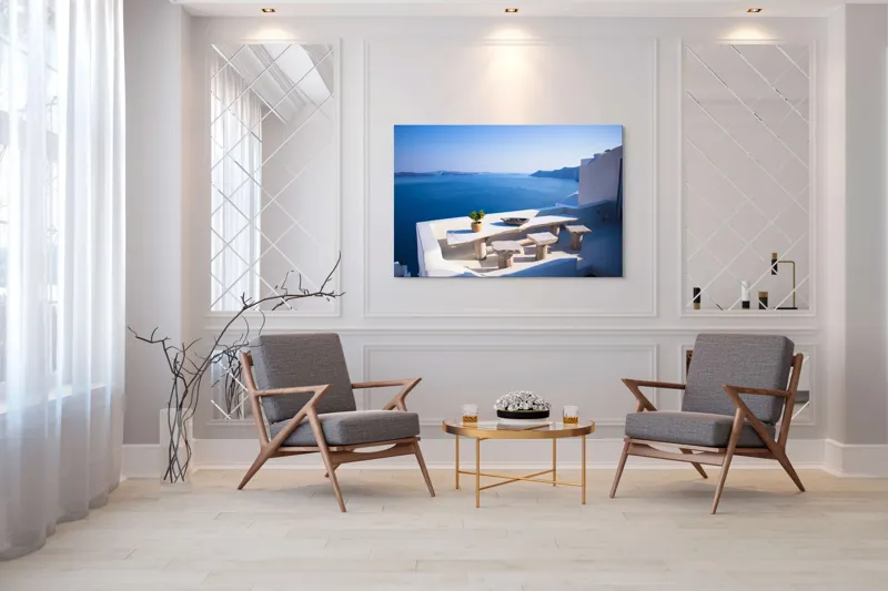 Tablou Canvas, Priveliște la Marea Egee, , Decorativ, 150 x 100 cm – poza 7