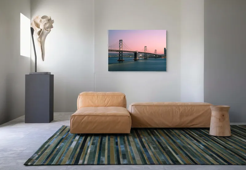 Tablou Canvas, Pod în Amurg, Peisaj Urban, , Multicolor, 100 x 70 cm – poza 7