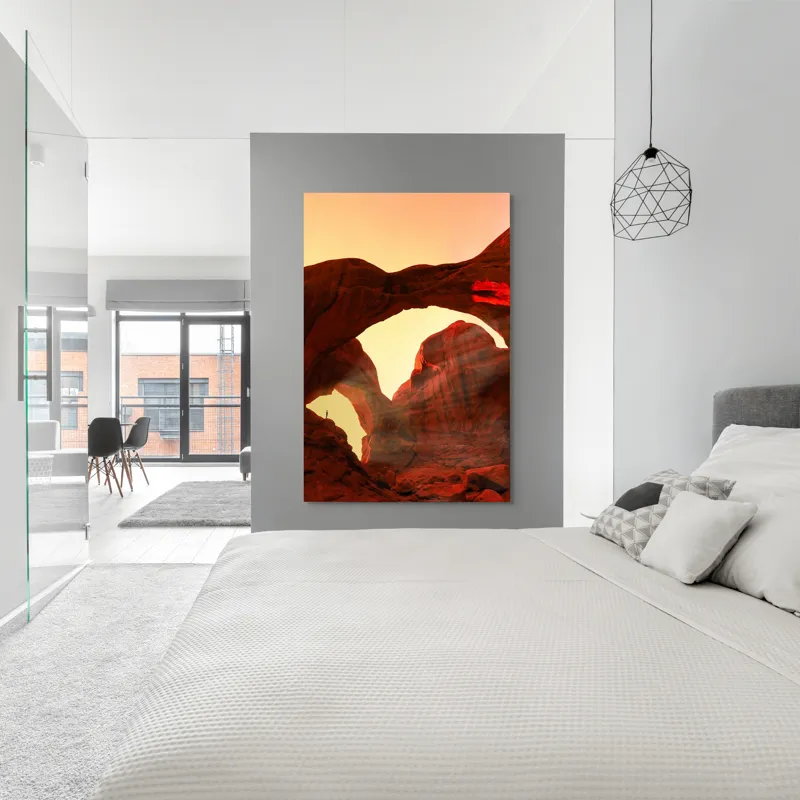 Tablou Canvas, "Vraja Luminii la Portalul Stâncilor Roșii", 100 x 150 cm – poza 5