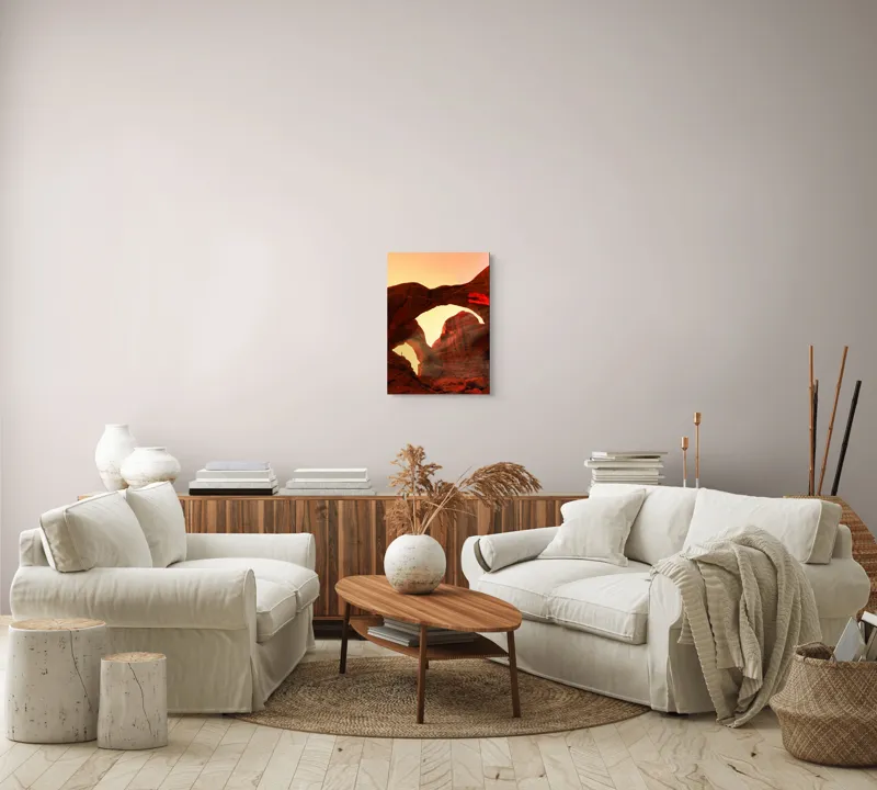 Tablou Canvas, "Vraja Luminii la Portalul Stâncilor Roșii", 39 x 54 cm – poza 5